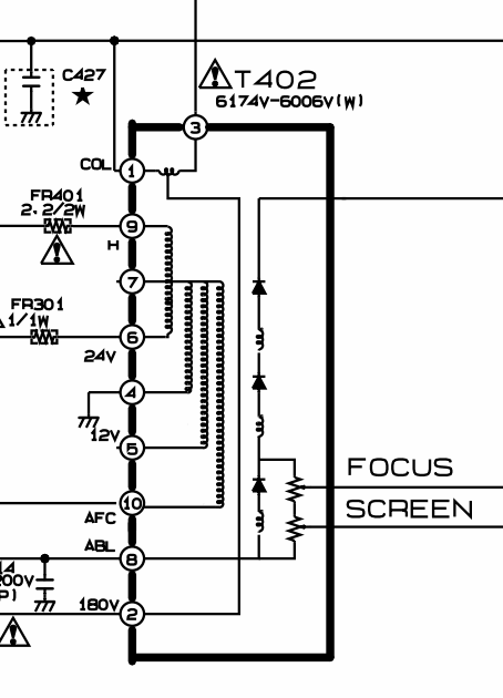 Tv Eht Circuit Diagram