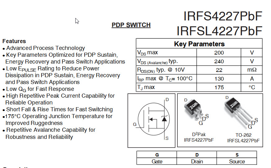 IRFS4227PbF