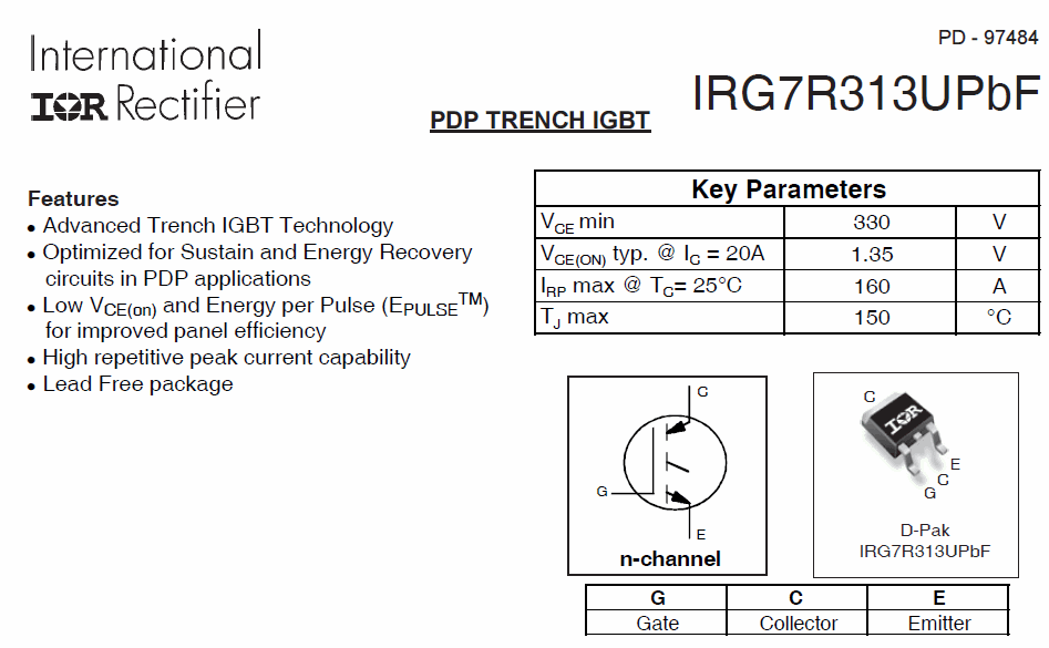 IRG7R313U.gif IRG7R313U N-Channel 330V 160A