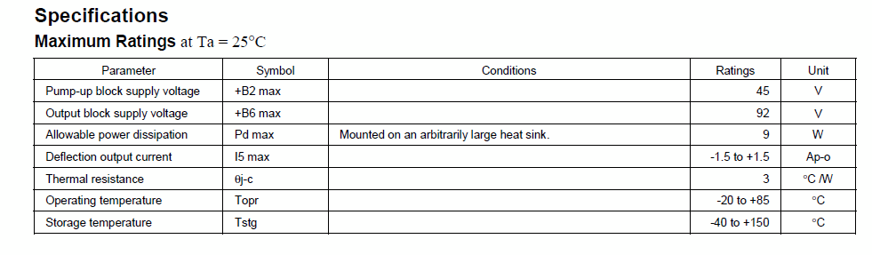LA78045 TV and CRT Display Vertical Output IC with Bus Control Support