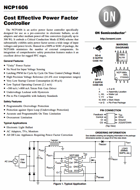 /NCP1606 Power Factor 