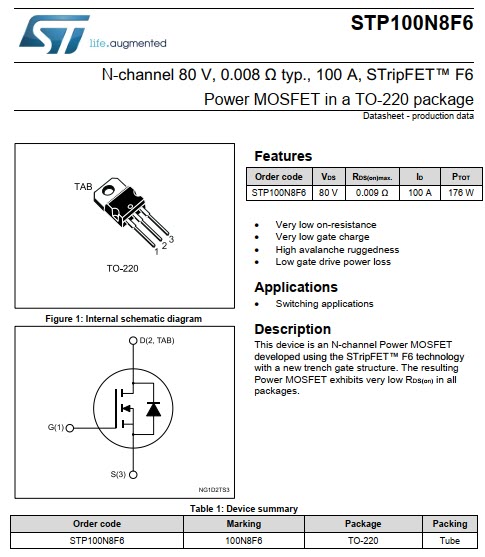 STP100N8F6