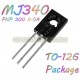 MJE340,MJE350-(TO-126) เพาเวอร์ไดร์เวอร์-300V-0.5A 