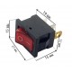 RH-301-R-3L220V สวิทช์ปิด-เปิด 3ขา-220V (แบบเหลี่ยม-สีแดง)