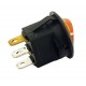 RK-201-O-3L250V สวิทช์ปิด-เปิด 3ขา 5A/250V แบบกลม-สีส้ม