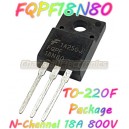 FQPF18N80-(TO-220F) N-Channel-18A/800V