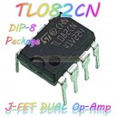 TL082CN-(DIP-8) ไอซีดูอัลออปแอมป์-JFET-Input