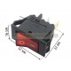 RK-101-R-3L12V สวิทช์ปิด-เปิด 3ขา-12V (แบบเหลี่ยม-สีแดง)
