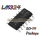LM324-(SOP-14) ไอซีออปแอมป์4แชลแนล