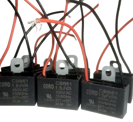 1.8uF-450VAC ซีสตาร์ทพัดลม